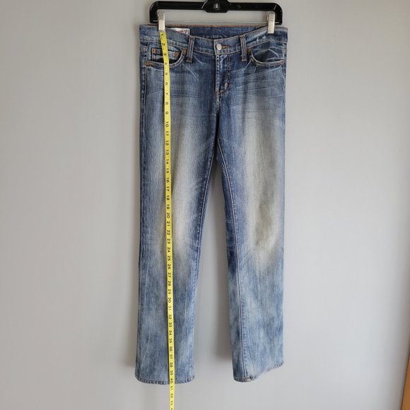 Red Engine Ruby Distressed Jeans Size 28 - Picture 4 of 14